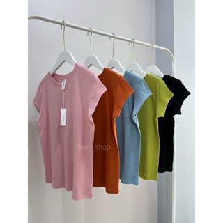 เสื้อยืด คอปาดแขนเต่อ