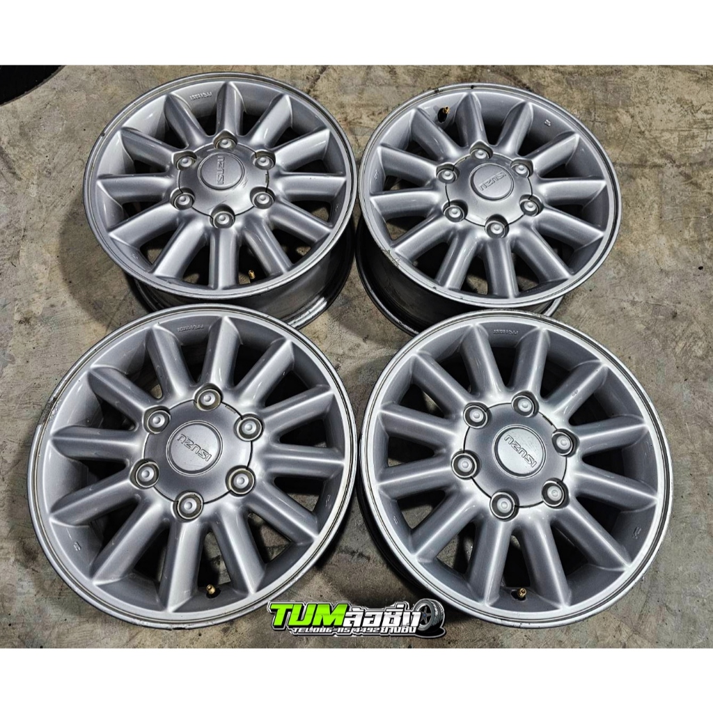 ล้อแม็กซ์ Isuzu D-Max ปี 2006 2.5 ตัวเตี้ย ขอบ15  6รู139 กว้าง 6.5 นิ้ว ซื้อแยกวงได้ (ผ่านการใช้งาน)
