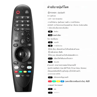 รีโมททีวีแอลจี LG MAGIC REMOTE ปี2019-2021 สั่งงานด้วยเสียงได้เลย SMART TV QLED OLED NANOCELL UHD รุ่นใหม่ ใช้ได้หมด