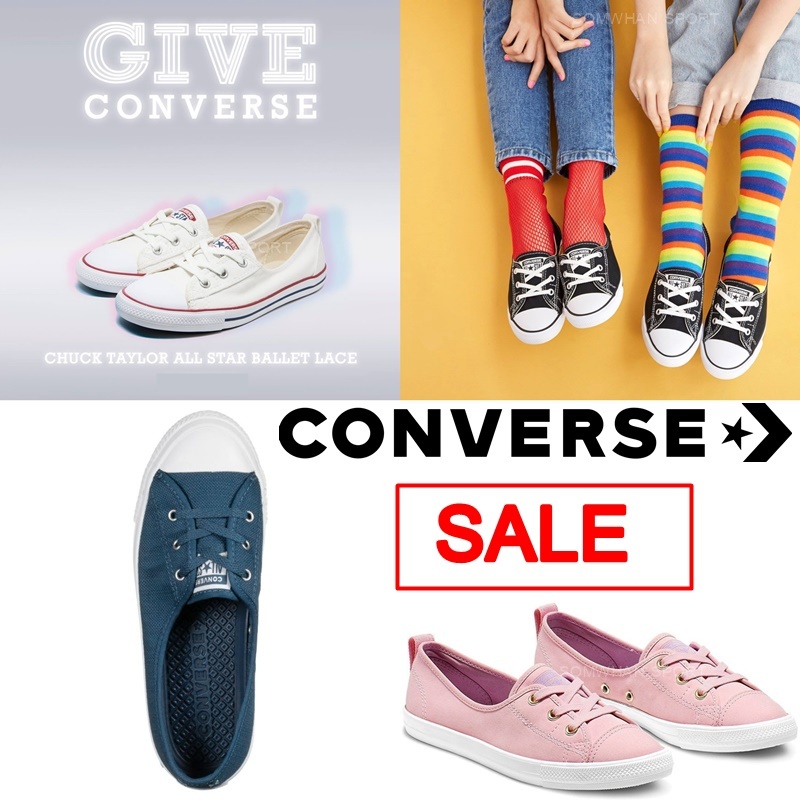 Converse Chuck Taylor Ballet Lace Slip รองเท้าผ้าใบสวมผู้หญิง ลิขสิทธิ์แท้ 100%