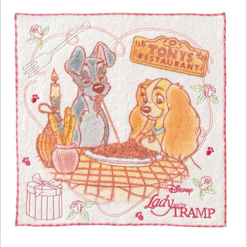 ผ้าเช็ดหน้าเลดี้ Lady and the Tramp
