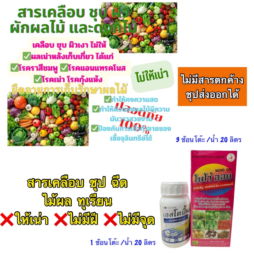 สารชุบผลไม้ ชุบ เคลือบ กันเน่า ผลเน่า ชุบก่อนเก็บ ขาย ไม่เน่า ไม่ดำที่ผล ยืดอายุผักผลไม้ ไม่ให้เน่า รักษาความสด ราคา ถูกที่สุด ดีลบีเคเค แกลเลอรีภาพที่ 2