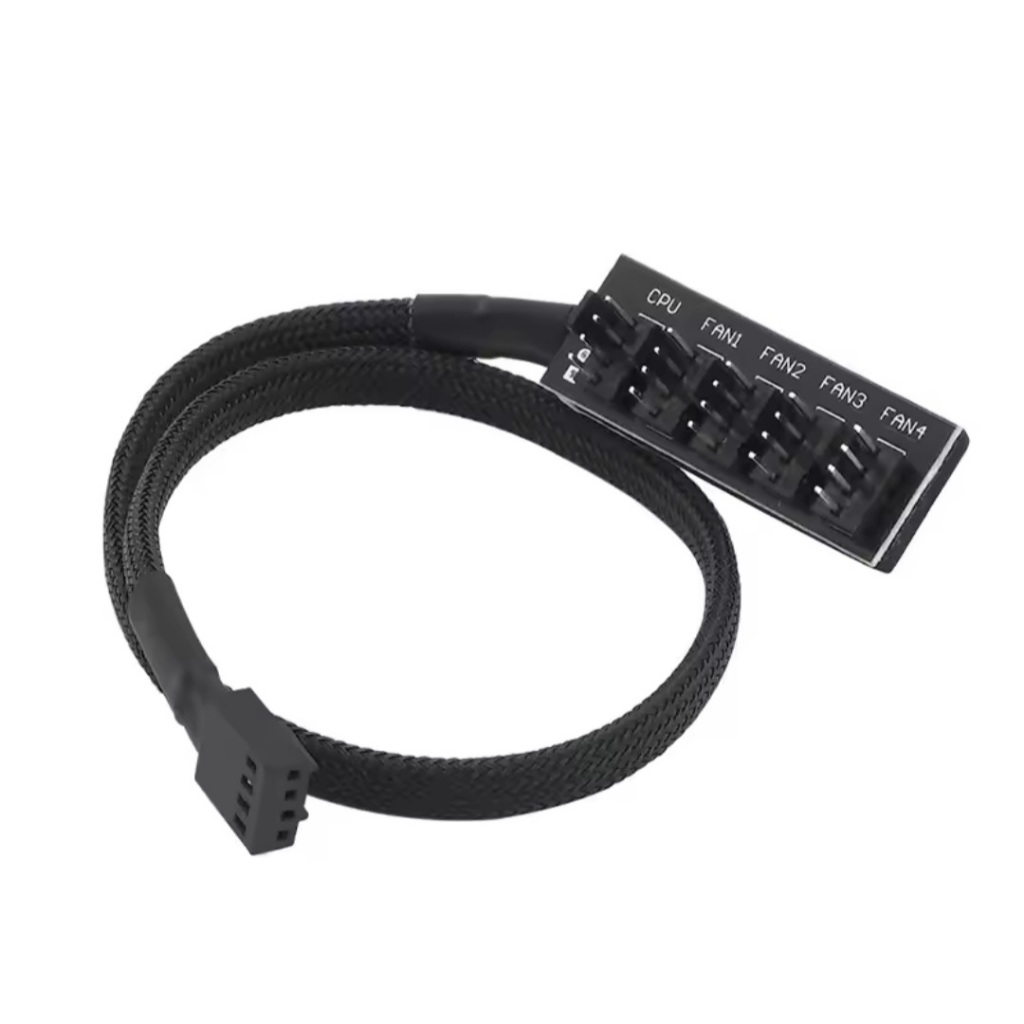 FAN HUB 1 TO 4 / 1 TO 5 4Pin PWM สายพัดลม สายขยายช่องพัดลม (3-4 PIN)