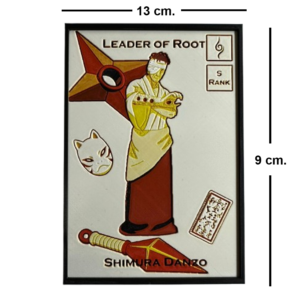 3D งานออกแบบ Danzo หัวหน้าหน่วยราก พร้อมฐานตั้ง