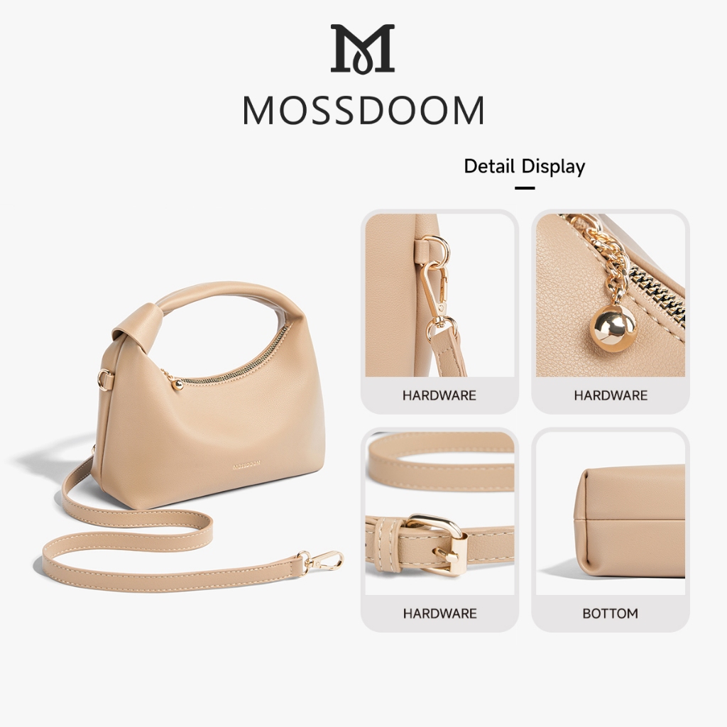 MOSSDOOM Rhea Bag กระเป๋าถือสะพายข้างสำหรับผู้หญิง เรียบง่าย สง่างาม และมีสไตล์