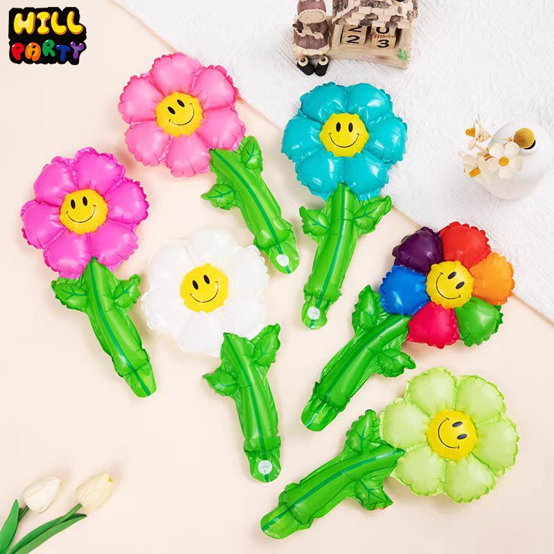 ลูกโป่งดอกไม้เดซี่ขนาดใหญ่ ตกแต่งจัดปาร์ตี้ เป็นของขวัญวันวาเลนไทน์แทนหัวใจ ปีใหม่ รับปริญญา ของเล่นเด็กอนุบาล