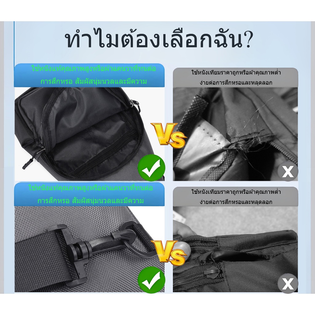กระเป๋าสะพายผู้ชายกีฬาผู้ชายที่ทนทานมัลติฟังก์ชั่นกลางแจ้งแฟชั่นกระเป๋าหน้าอกแฟชั่นกระเป๋าใบออกซ์ฟอร