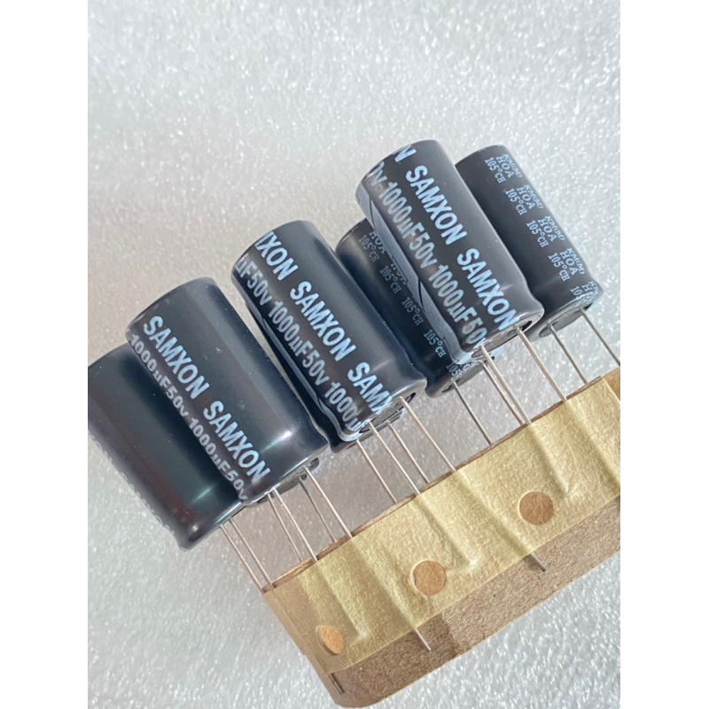 (แพ็ค1ตัว/5ตัว) C 1000UF 50V 105C Samxonเกาหลี 13x25mm คาปาซิเตอร์ 1000UF 50VDC Capacitor ตัวเก็บประ