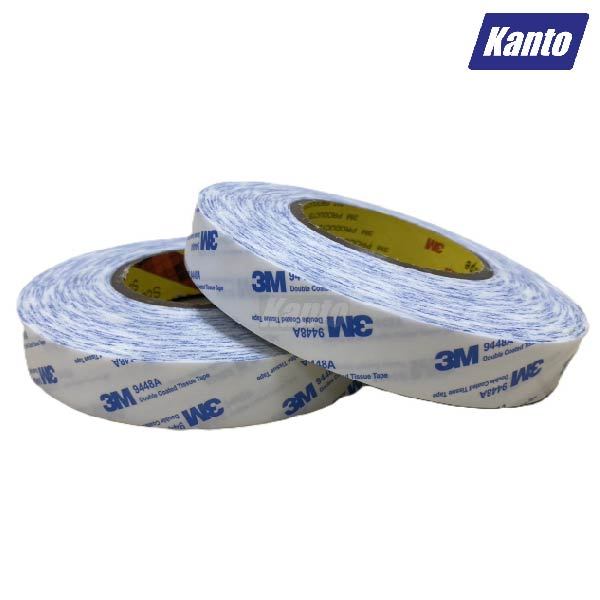เทปกาวสองหน้า 3M 9448A เหนียว ฉีกง่าย กว้าง 10,14 มิล x ยาว 50 เมตร