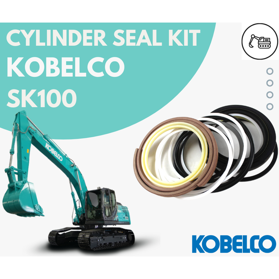 ซีลกระบอกไฮดรอลิค KOBELCO SK100 / SK100-3 / SK100-5 ซีลลูกสูบ ซีลแกน ซีลปากกระบอก สินค้าพร้อมส่ง