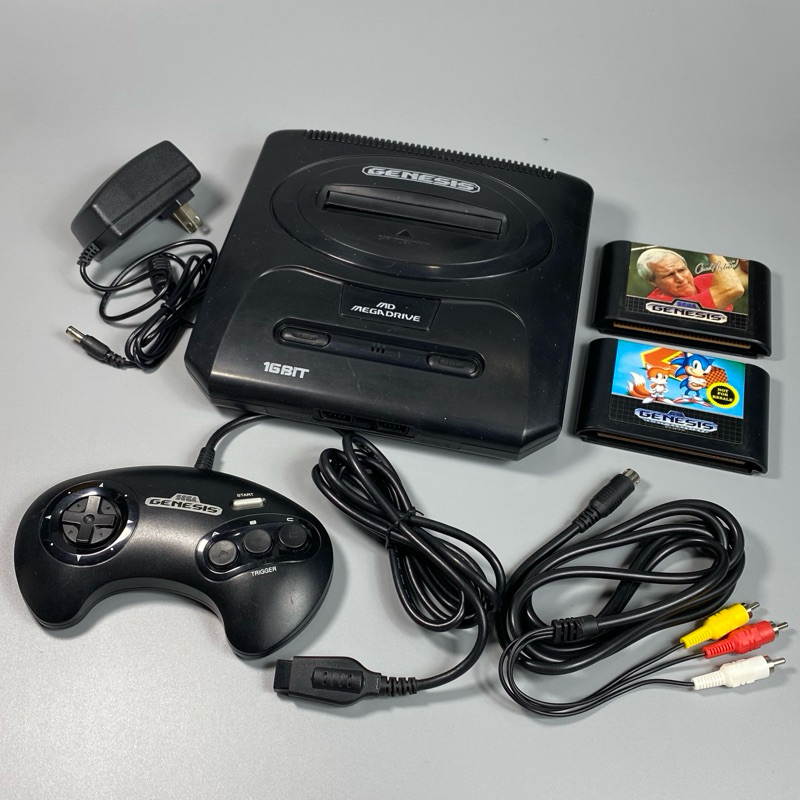 SEGA Genesis Mega Drive (SG) | Original NTSC | เครื่องเกมเมก้าไดร์ฟ เจเนซิสแท้ จอยแท้ ไฟ 220V | เกมแ