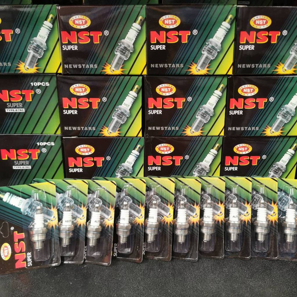 หัวเทียน NST คละรุ่น ราคาถูกยกกล่อง 10 หัว มีหลายเบอร์ เลือกได้ 1 กล่อง=10 ชิ้น