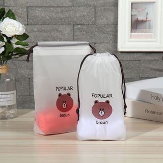 ถุงเก็บของ 20*30ซม ถุงพลาสติกหูรูด ใส่ของ กระเป๋าเสริมเดินทา…