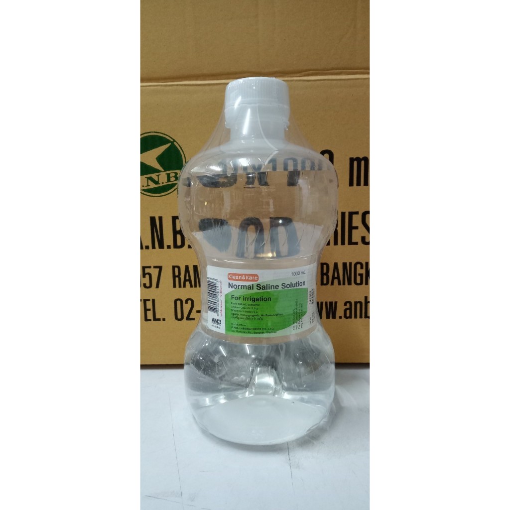 น้ำเกลือ น้ำเกลือดัมเบล Klean&Kare​ Normal​ Saline​ Solution​ ขนาด 1000 ml