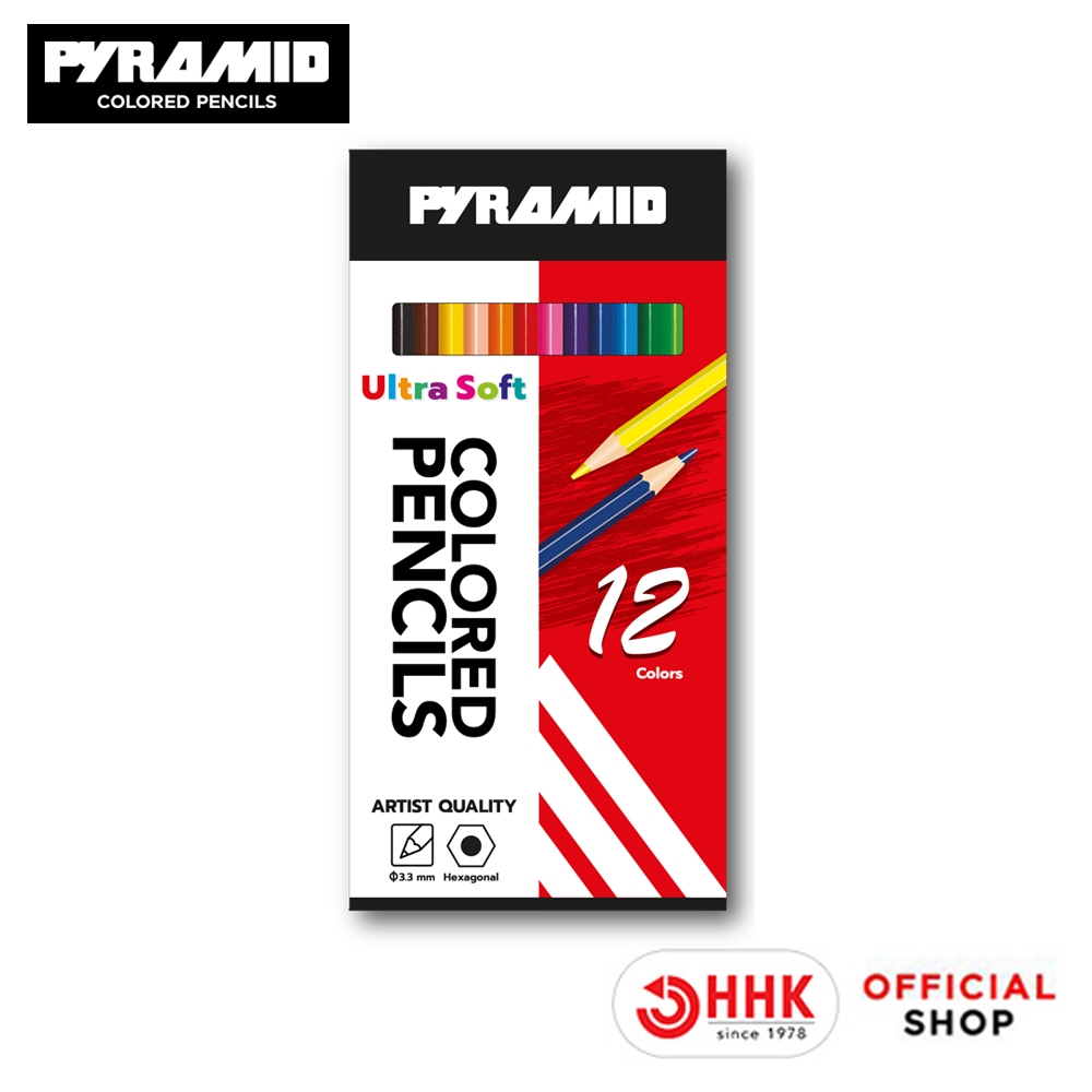 Pyramid ดินสอสีไม้ปิรมิด Artist Quality 12 สี 680112