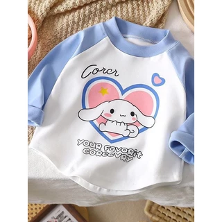 BB024 เสื้อยืดแขนยาว ขนาดเล็ก แฟชั่นสําหรับเด็กผู้หญิง พร้อมส่ง