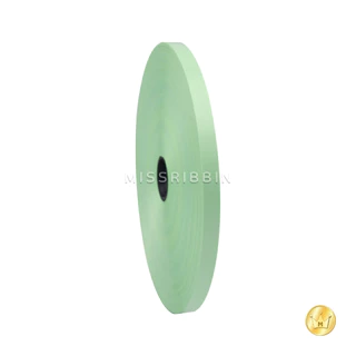 Missribbin New!!!ชุด 6 ม้วน ริบบิ้นเบอร์ 2 เนื้อทราย(สีพาสเทล)ม้วนใหญ่ ตราระฆัง ยาว 300 หลา