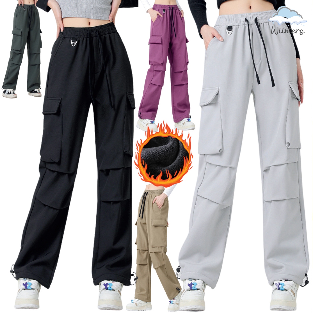 [ Furano Ski Cargo Fleece Pants - A22 ] กางเกงขายาวบุขน กางเกงสกี กันน้ำ กันหิมะ และ ลม บุขนฟลีส ไม่หนัก กันหนาวติดลบ