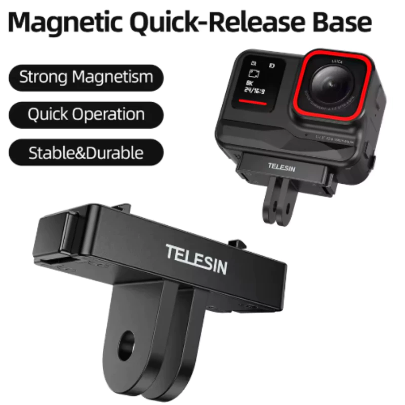 Telesin Insta360 X5 / X4Air / X4 / X3 / Ace / Ace Pro / Ace Pro 2 Adapter Magnetic Base Mount thumbnail 3
