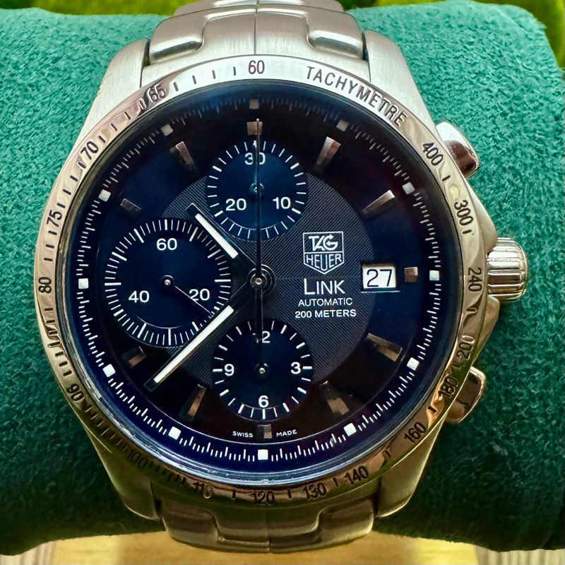 TAG HEUER Link CJF2114 Chronograph Navy Dial Automatic Men’s Watch