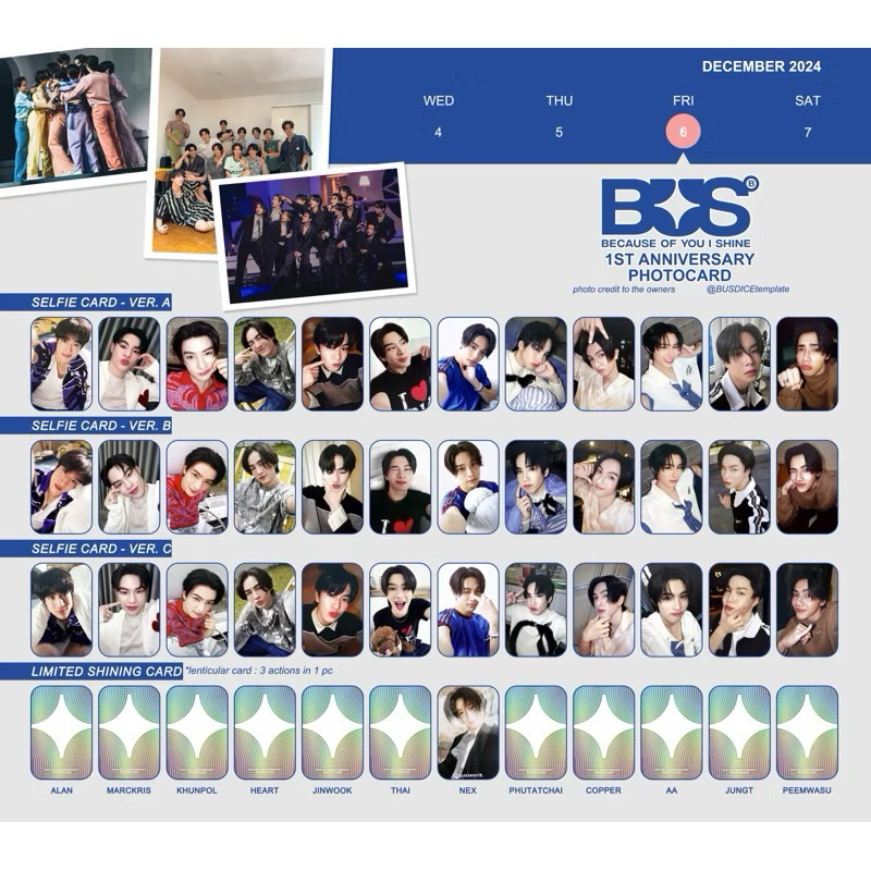 [พร้อมส่ง]BUS 1st ANNIVERSARY PHOTOCARD