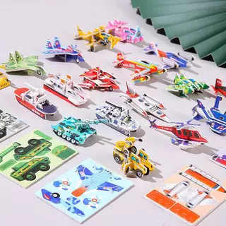 (พร้อมส่งจากไทย) จิ๊กซอว์ 3D ของเล่นฝึกสมาธิ เสริมพัฒนาการ แมลง สัตว์ ไดโนเสาร์ เครื่องบิน ยานพาหนะ สัตว์ทะเล อักษร A-Z