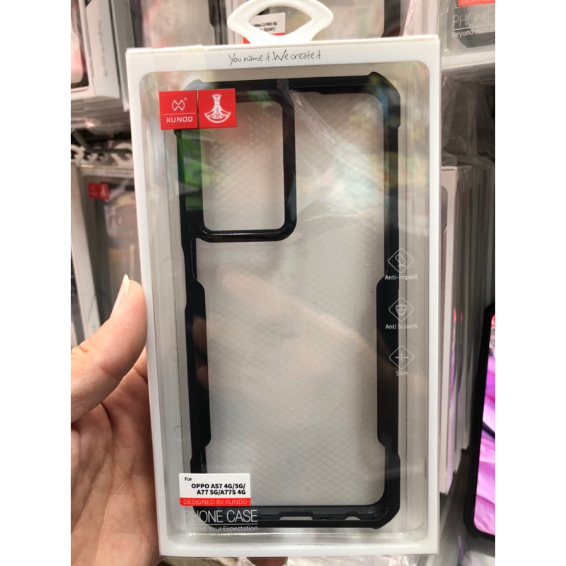((พร้อมส่ง)) เคส XUNDD แท้ 💯% oppo A57 4G/5G/A77 5G/A77s 4G เคสแบบกันกะแทกหลังใส กันกล้อง