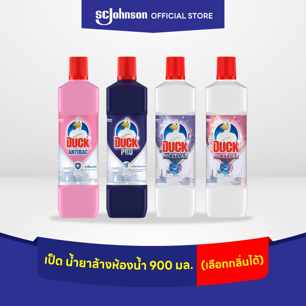 เป็ดโปร น้ำยาล้างห้องน้ำ 900 มล. Duck Pro Bathroom Cleaner 900ml (เลือกกลิ่นได้)