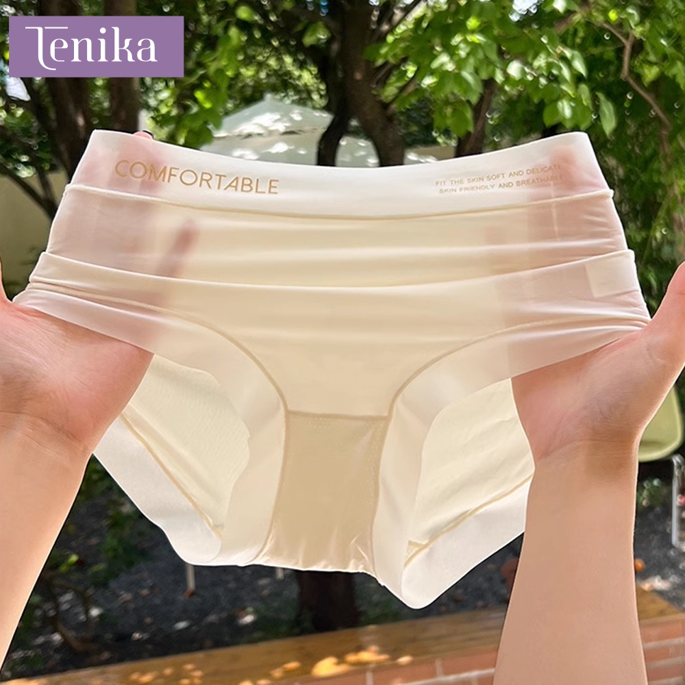 TENIKA กางเกงในไร้ขอบผู้หญิง ยืดกระชับ ผ้าเนียนนิ่มใส่สบาย ยืดกระชับ คืนตัวดี คุณภาพดี ผ้าลื่น