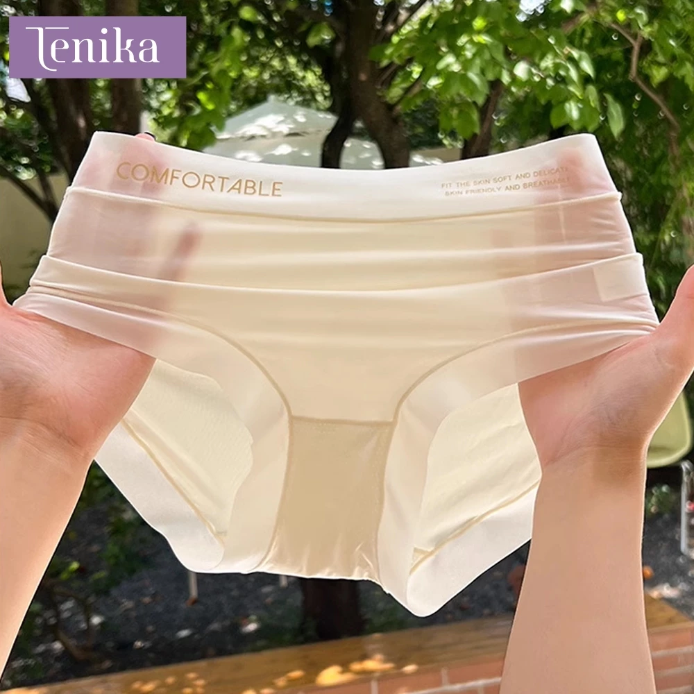TENIKA กางเกงในไร้ขอบผู้หญิง ยืดกระชับ ผ้าเนียนนิ่มใส่สบาย ยืดกระชับ คืนตัวดี คุณภาพดี ผ้าลื่น