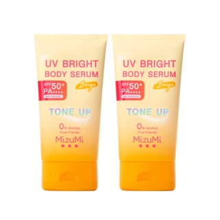 [แพ็คคู่] MizuMi UV Bright Body Serum Beige (120g) เซรั่มกันแดดโทนอัพ ผิวไบร์ท์ทันที ปรับผิวกระจ่างใสขึ้น 1 ระดับ