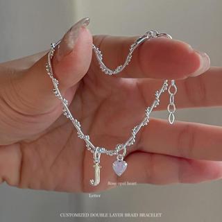 SissyJewelry // สร้อยข้อมือเงินแท้ รุ่น Customized Double La…