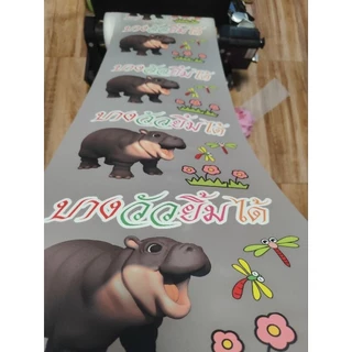 พิมพ์DTF ตัวรีดติดเสื้อ แบบเมตร 30×100cm.