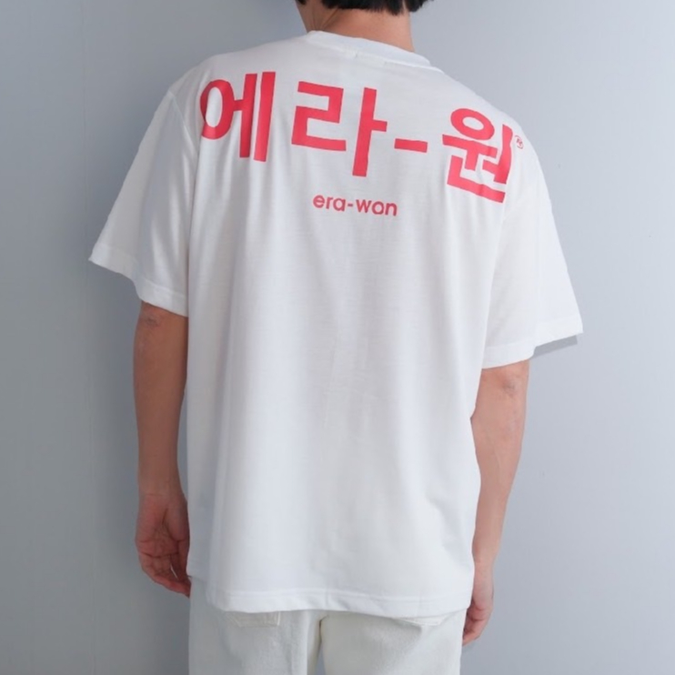 era-won เสื้อ T-Shirt Oversize Screen สี White- Red