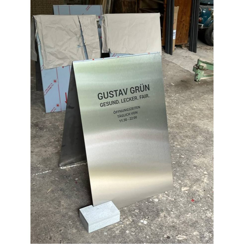 ป้ายคาเฟ่สแตนเลสแฮร์ไลน์ ป้ายคาเฟ่ ป้ายมินิมอล - รูปที่ 4