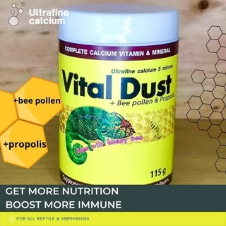 🦎ล๊อตใหม่ที่สุดVital Dust Bee และ ReviveR แคลเซียมและวิตามินสัตว์เลื้อยคลาน เต่าบก ตุ๊กแก กิ้งก่า🐢