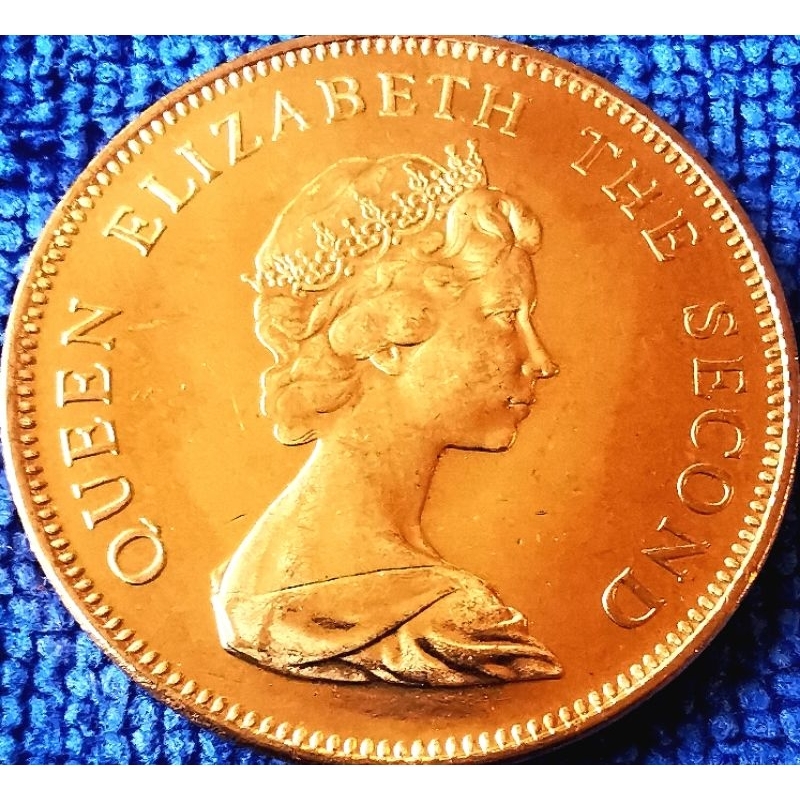 เหรียญ​ฟอล์ค​แลนด์​ Falkland Islands, 2 Pence, (2nd portrait), #4104, ไม่​ผ่าน​ใช้​ UNC