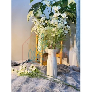 🌼 ดอกเดซี่ปลอม 1 ก้าน มี 5 ดอก สำหรับตกแต่งบ้าน ดอกไม้ปลอม ดอกไม้🏡