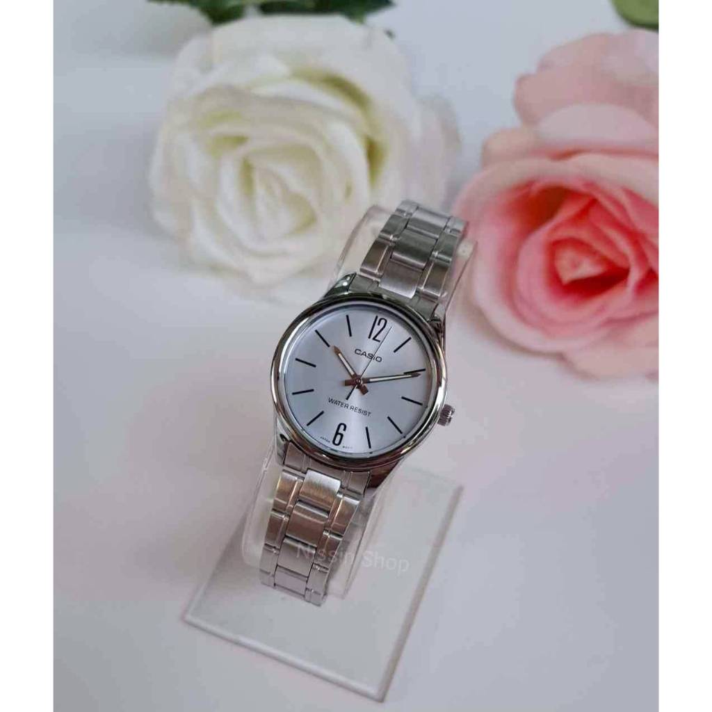 นาฬิกา Casio แท้ รุ่น LTP-V005D นาฬิกาข้อมือผู้หญิง สายแสตนเลส ของแท้ 100%รับประกัน 1 ปี