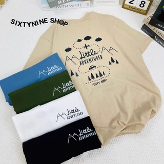เสื้อยืดผ้าคอตตอน M-4XL พิมพ์ลาย " Adventure " พร้อมส่ง