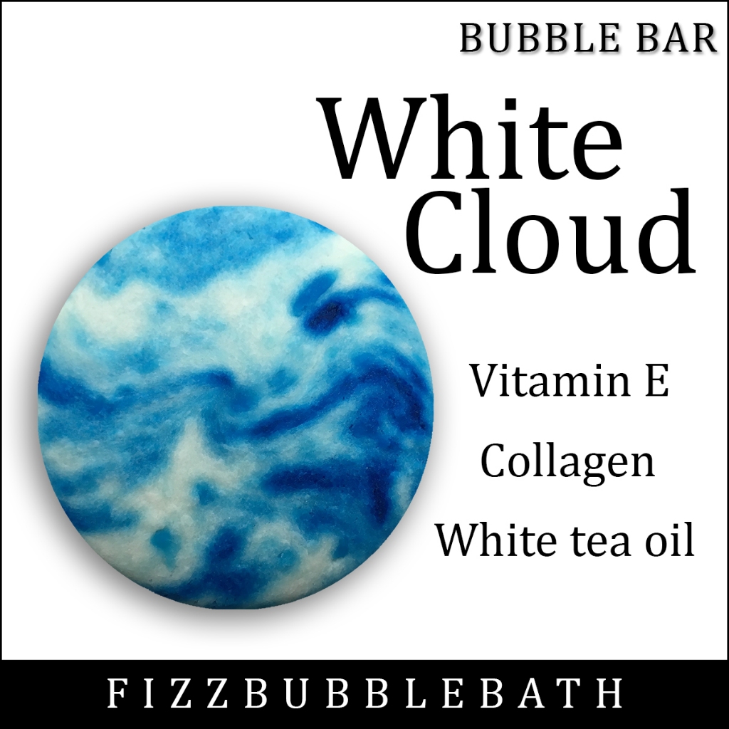 Fizz Bubble Bath สบู่ทำฟอง ในอ่างอาบน้ำ กลิ่น White cloud ราคา ถูกที่สุด ดีลบีเคเค