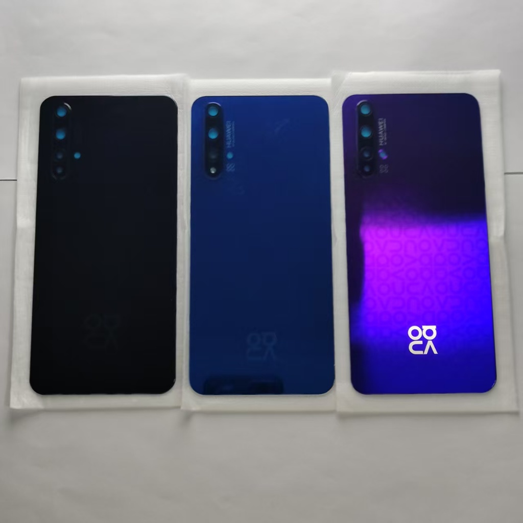 ใหม่ ฝาครอบแบตเตอรี่ด้านหลัง 3D พร้อมเลนส์กล้อง แบบเปลี่ยน สําหรับ Huawei nova 5t,nova 3i