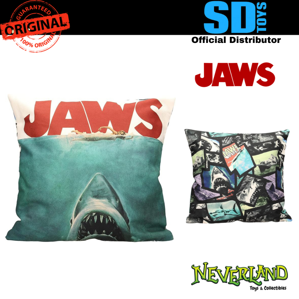 (SD Toys) Jaws Poster Collage Square Pillow