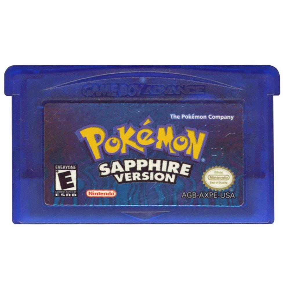 พร้อมส่ง การ์ดเกม Pokemon Sapphire โปเกม่อน Game Boy Advance gba ndsl/gbc/gbm/gba/sp สำหรับ