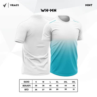 VR03 เสื้อกีฬา เสื้อยืดคอกลม เสื้อฟิตเนส เสื้่อออกกำลังกาย สไตล์สปอร์ต