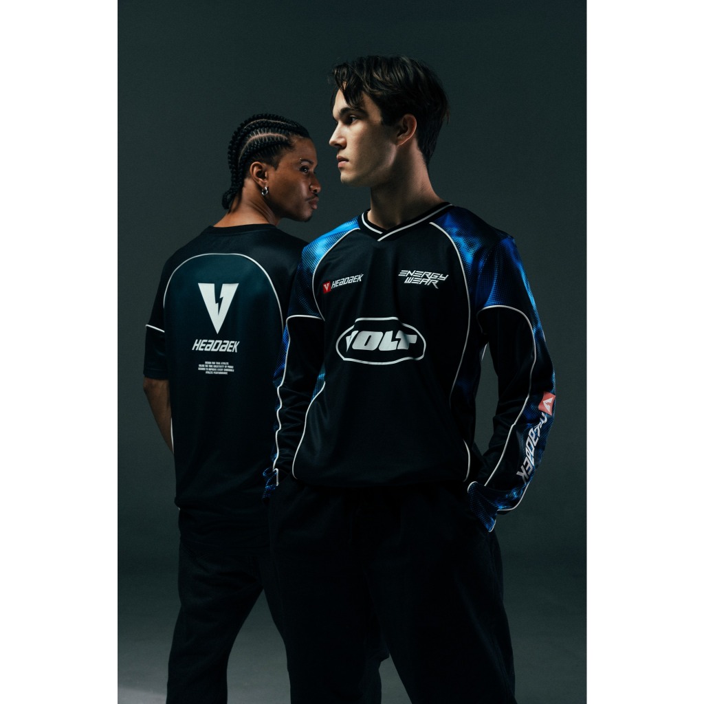 VOLT - เสื้อฟุตบอล เสื้อกีฬา สีดำ X HEADAEK VECTOR 004 BLACK