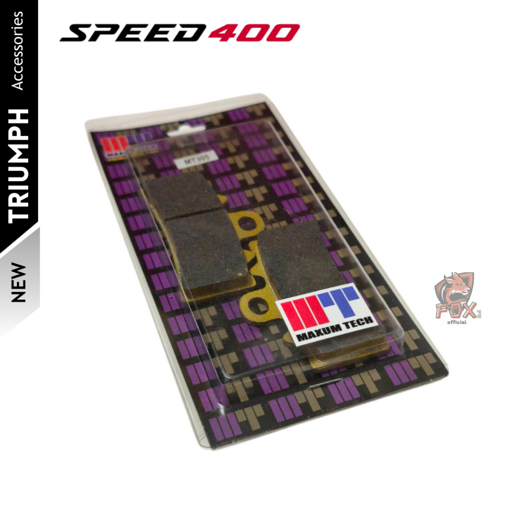 ผ้าเบรค สำหรับ triumph scrambler400 /speed 400 - รูปที่ 2