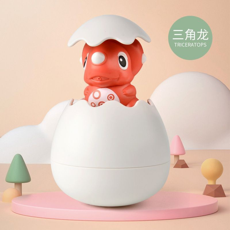 DTX ของเล่นอาบน้ำเด็ก อาบน้ำในห้องน้ำ ไข่ไดโนเสาร์ ฉีดน้ำได้ เป็ดเหลืองตัวน้อย อาบน้ำ ของเล่น - รูปที่ 2