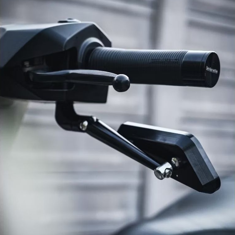 ฮิต!!!กระจกก้านใต้แฮนด์ Lambretta หล่อ ครบเซ็ตบูสต่อและกระจก RZM ตัดแสง มองชัด ตรงรุ่น X300 V200 : P