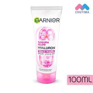 โฟมล้างหน้า การ์นิเย่ วิปโฟม สครับ Garnier Bright Complete / Vitamin C / Sakura Glow Face Wash Scrub 100 ml. / 150 ml.